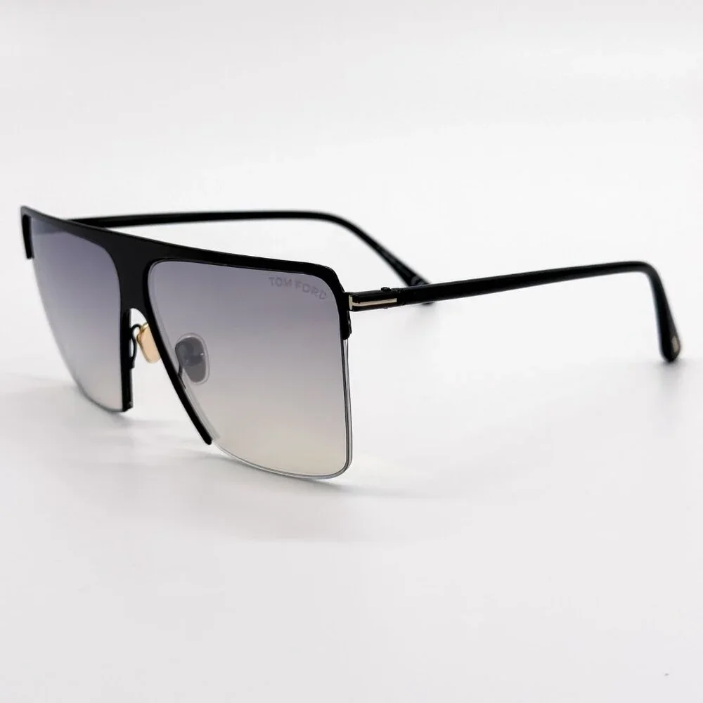 NEW TOM FORD SOFI TF840 01C SUNGLASSES WOMEN SQUARE BLACK FT0840/S